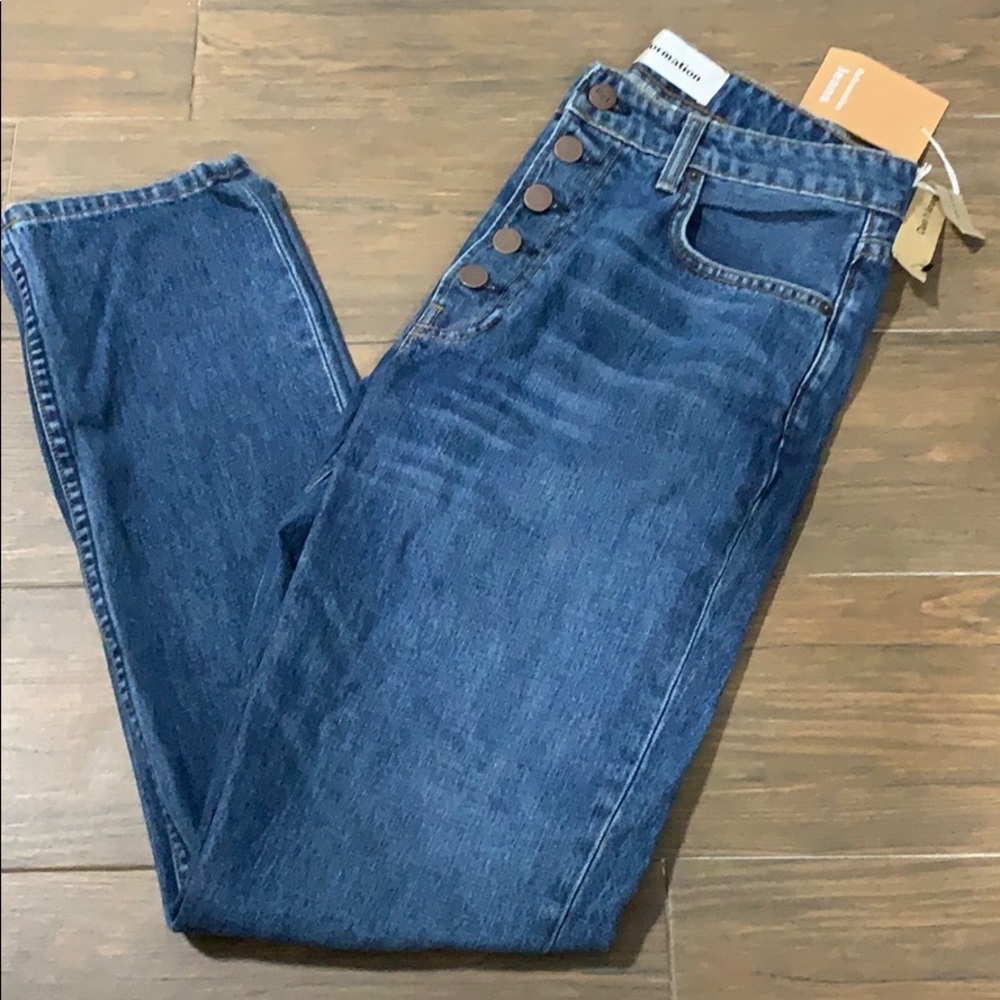 Nona Mid Slim Jean Button Fly